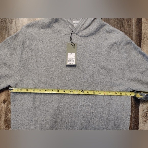 Men's Goodfellow & Co. Grey Gray Hooded Sweater - Picture 3 of 8